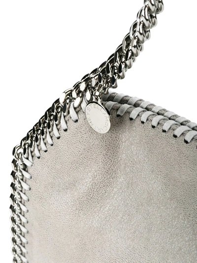 Stella Mccartney Mini Falabella Shaggy Dear Faux Leather Tote In Grey