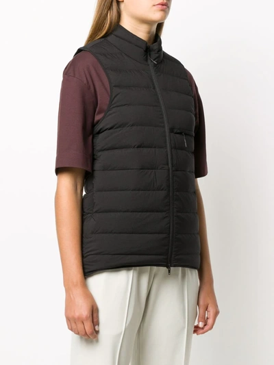 Shop Y-3 Down Padded Gilet In Black