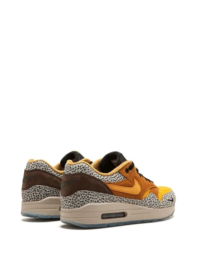 Shop Nike X Atmos Air Max 1 Premium Qs "safari 2016" Sneakers In Brown