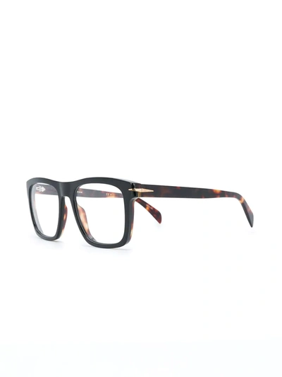 Shop David Beckham Eyewear Square-frame Glasses In Black