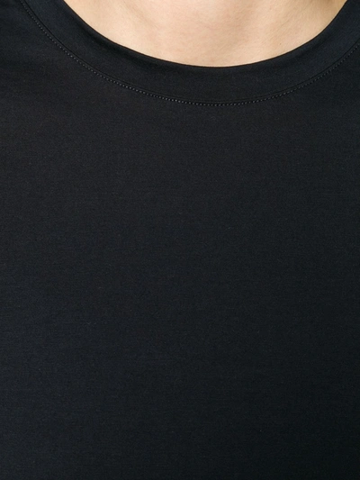 Shop Vince Round-neck Short-sleeved T-shirt In Black