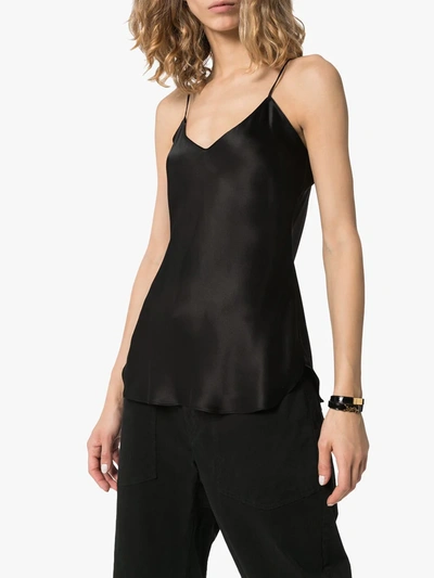 Nili Lotan Isabella Silk Satin Camisole In Black