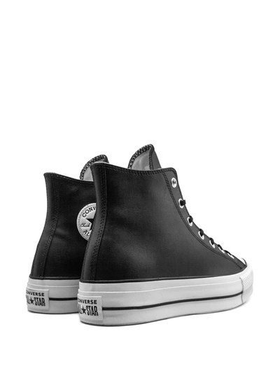 Converse Ctas Lift Clean Hi Sneakers In Black