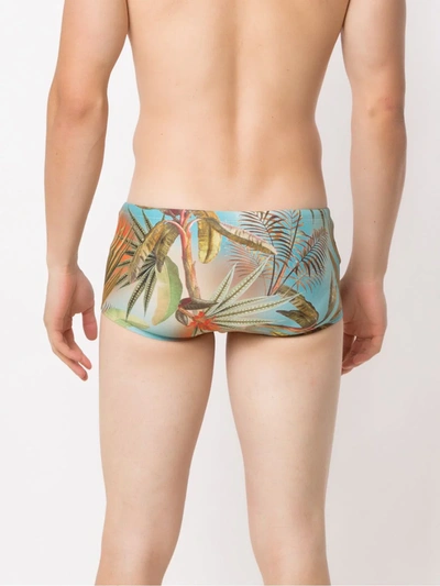 Shop Lygia & Nanny Printed Ipanema Swimming Trunks In Blue