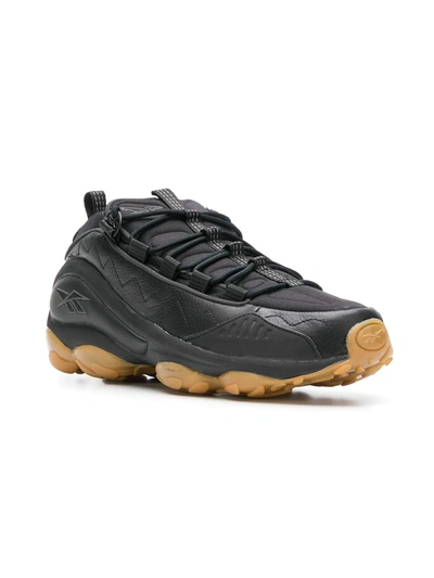 Shop Reebok Dmx Run 10 Gum Sneakers In Black