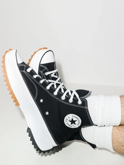 Shop Converse Run Star High-top Sneakers In 黑色