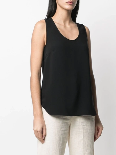 Shop P.a.r.o.s.h Scoop Neck Vest In Black