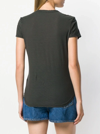 Shop James Perse Shortsleeved T-shirt In Green