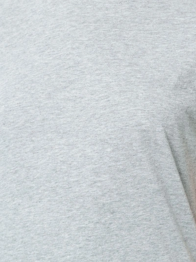Adam Lippes Crew Neck Cotton T-shirt In Grey