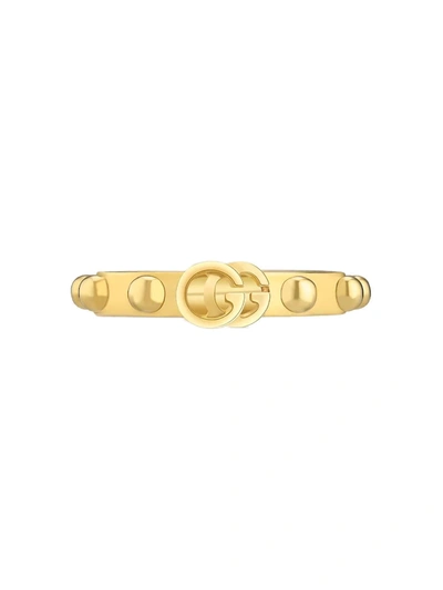 Shop Gucci Gg Running Ring In 8000 Oro Giallo