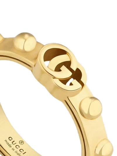 Shop Gucci Gg Running Ring In 8000 Oro Giallo