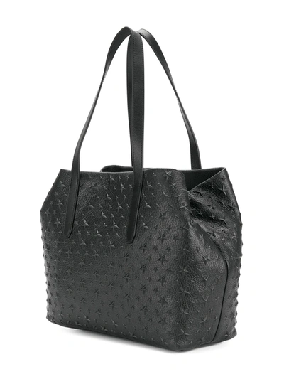 Jimmy Choo Small Sofia Star Studded Tote In Black