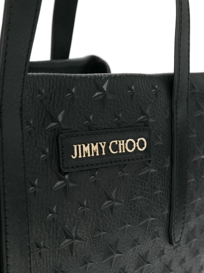 Jimmy Choo Small Sofia Star Studded Tote In Black