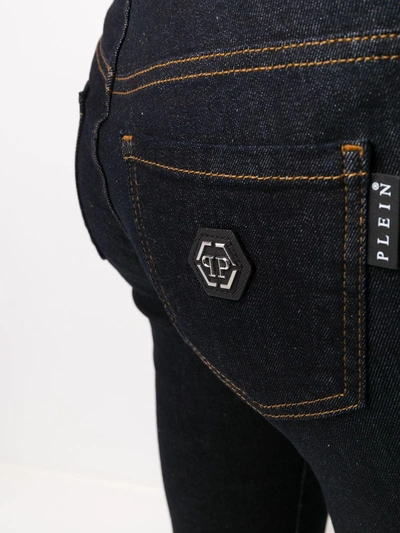 Shop Philipp Plein Basic Slim-fit Jeans In Blue