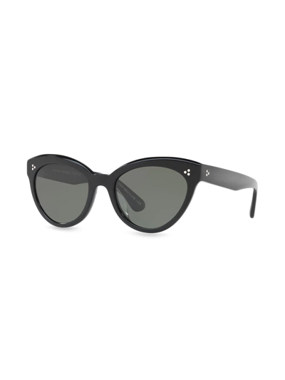 Shop Oliver Peoples Roella Cat Eye Sunglasses In Black