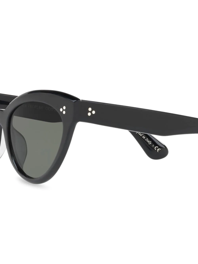 Shop Oliver Peoples Roella Cat Eye Sunglasses In Black