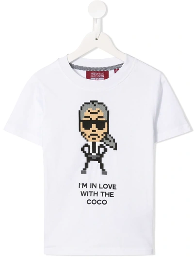 Shop Mostly Heard Rarely Seen 8-bit Coco 8-bit T-shirt In White