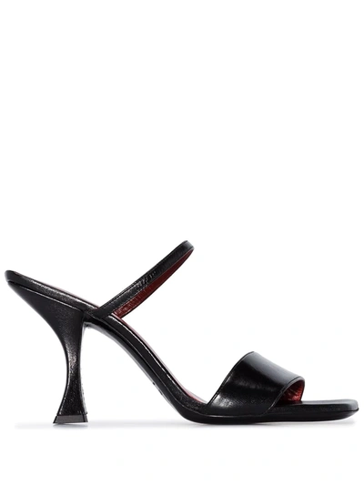 Shop By Far Nayla 85mm Open-toe Sandals In Black