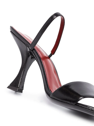 Shop By Far Nayla 85mm Open-toe Sandals In Black