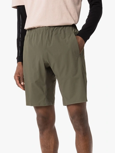 Shop Veilance Secant Shorts In Grey