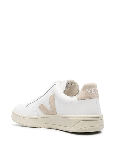 Shop Veja V-12 Low-top Sneakers In White