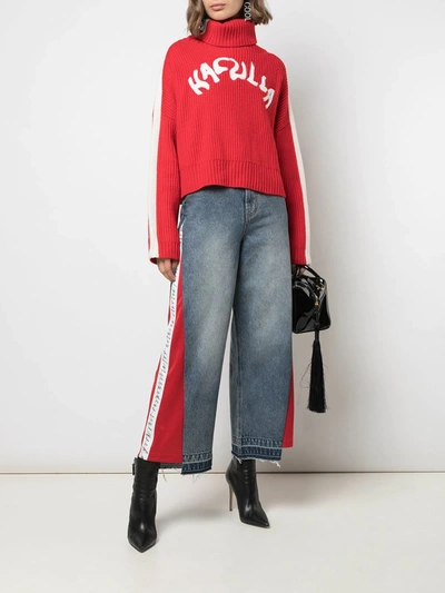 Haculla Hybrid Patchwork Wide Leg Jeans In Blue