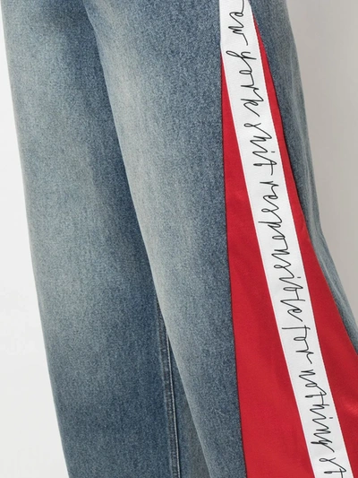 Shop Haculla Hybrid Patchwork Wide Leg Jeans In Blue