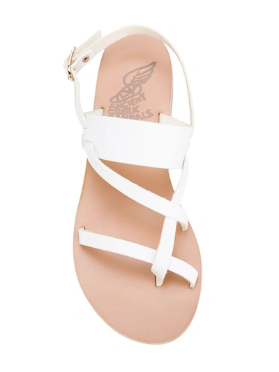 Shop Ancient Greek Sandals Alethea Flat Sandals In White