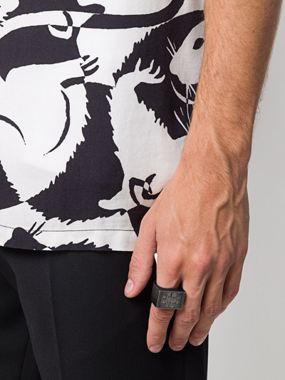 Parts Of Four Kadia Mega Pavé Cocktail Ring In Silver