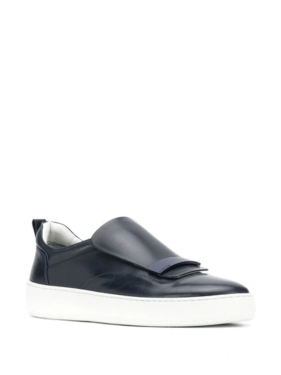 Shop Sergio Rossi Addict Slip-on Sneakers In Blue