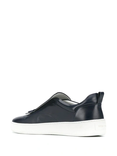 Shop Sergio Rossi Addict Slip-on Sneakers In Blue