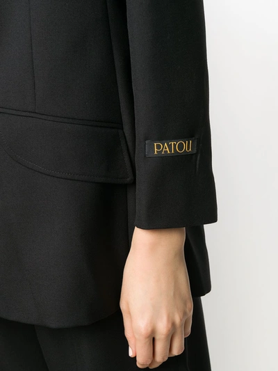 Patou Wool Jacket With Jewel Buttons In Black