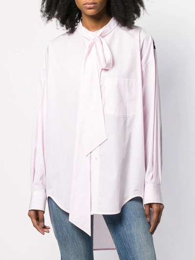 Shop Balenciaga New Swing Shirt In Pink