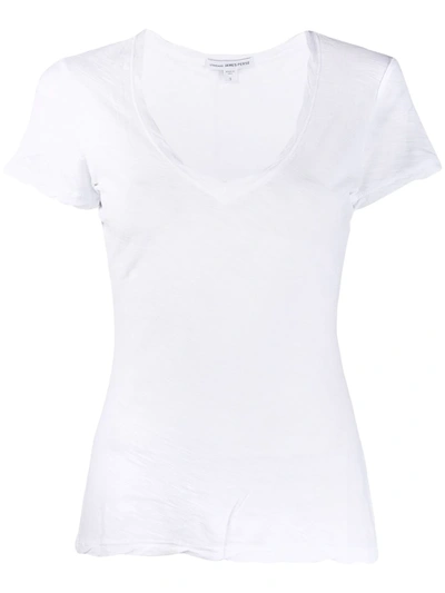 James Perse Short Sleeve T-shirt In White
