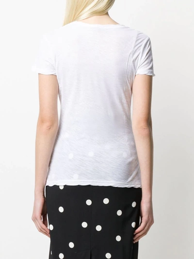 Shop James Perse Twist Seam T-shirt In White