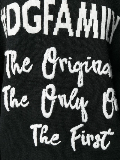 Shop Dolce & Gabbana #dgfamily Jumper In Black