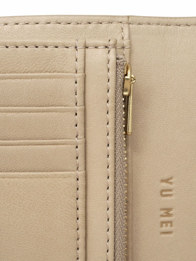Shop Yu Mei Grace Leather Wallet In Neutrals