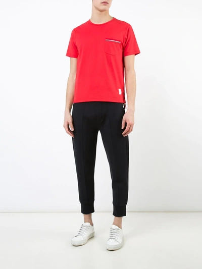 Shop Thom Browne Chest Pocket T-shirt In Red