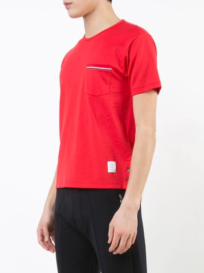 Shop Thom Browne Chest Pocket T-shirt In Red