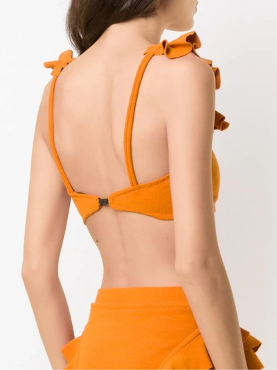 Shop Clube Bossa Zarbo Bikini Top In Orange