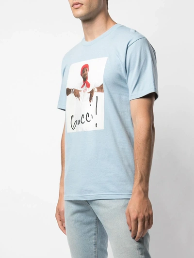 Shop Supreme Gucci Mane Print T-shirt In Blue