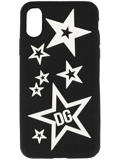 Shop Dolce & Gabbana Mixed Star Iphone X-xs Cover In Black