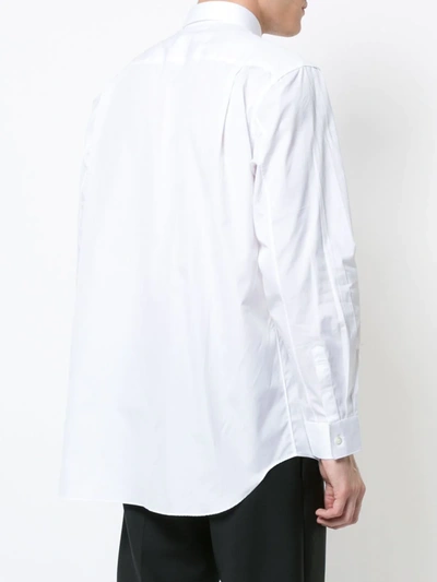 Comme Des Garçons Play Heart Logo Shirt In White