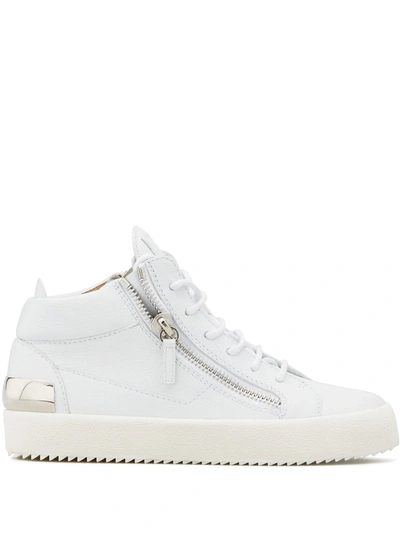 Shop Giuseppe Zanotti Kriss Lace-up Sneakers In White