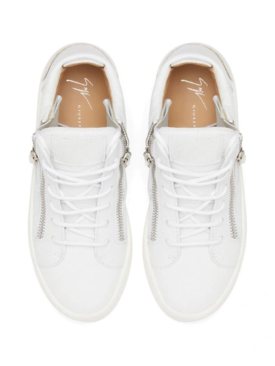 Shop Giuseppe Zanotti Kriss Lace-up Sneakers In White