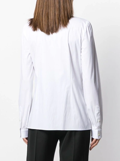 Shop Dolce & Gabbana Scarf Detail Shirt In White