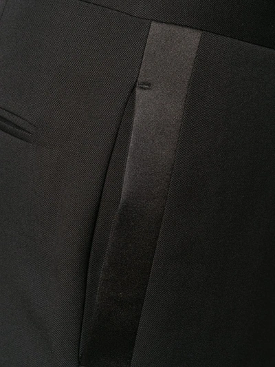 Saint Laurent Side-stripe Tailored Trousers In Black