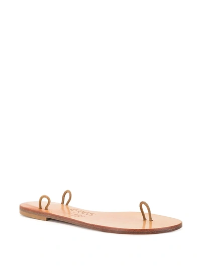 Shop Eres Toe-strap Sandals In Brown