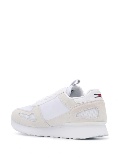 Shop Tommy Jeans Side Logo Sneakers In White