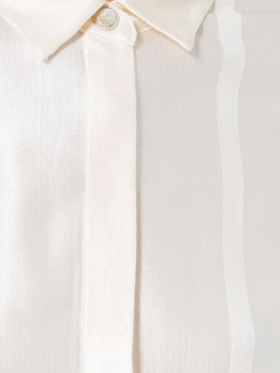 Shop Alexis Shirt With Cutout Shoulders In White